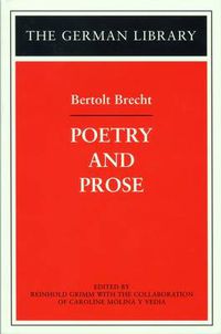Cover image for Poetry and Prose: Bertolt Brecht
