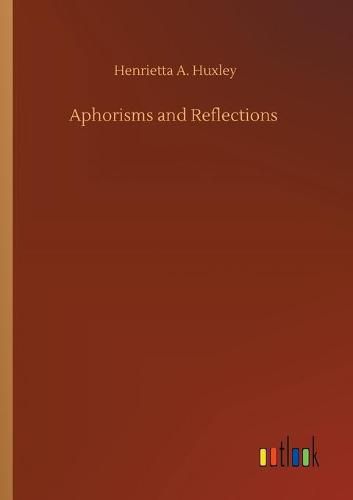 Cover image for Aphorisms and Reflections