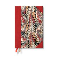 Cover image for Paperblanks 2024-2025 Weekly Planner Rubedo Cockerell Marbled Paper 18-Month Mini Horizontal Elastic Band 208 Pg 80 GSM