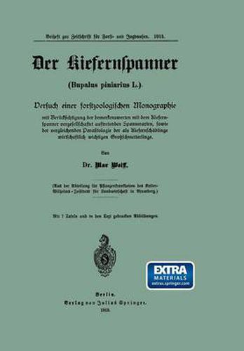 Cover image for Der Kiefernspanner (Bupalus Piniarius L.)