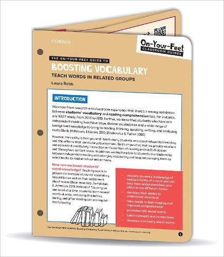 Cover image for The On-Your-Feet Guide to Boosting Vocabulary: Teach Words in Related Groups