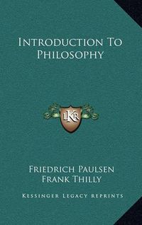 Cover image for Introduction to Philosophy