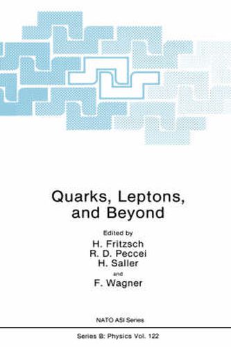 Cover image for Quarks, Leptons, and Beyond