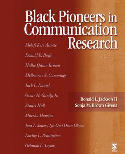 Cover image for Black Pioneers in Communication Research