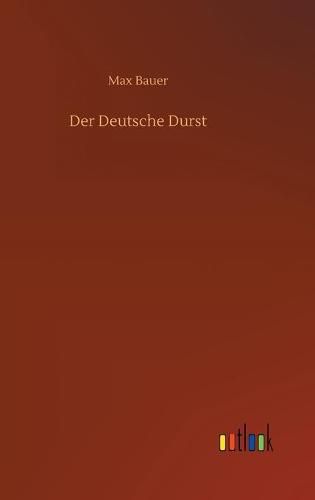 Cover image for Der Deutsche Durst