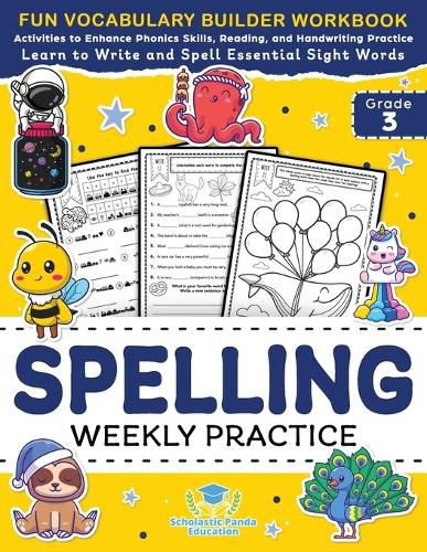 Cover image for Spelling Weekly Practice for 3rd Grade