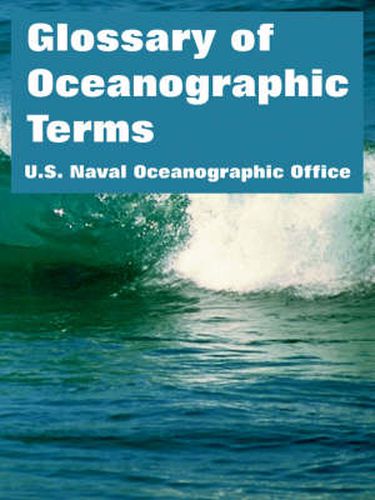 Cover image for Glossary of Oceanographic Terms