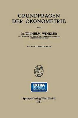 Cover image for Grundfragen Der OEkonometrie