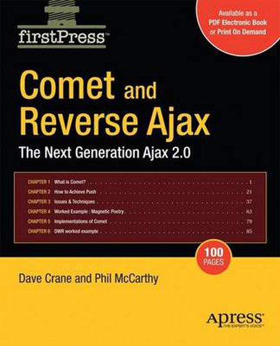 Cover image for Comet and Reverse Ajax: The Next-Generation Ajax 2.0