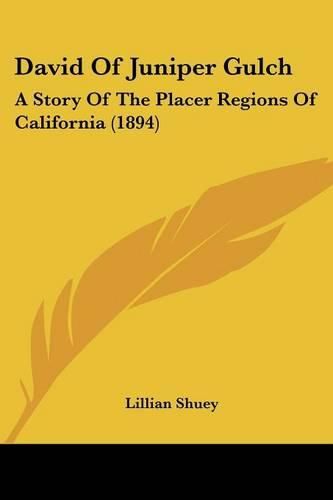 Cover image for David of Juniper Gulch: A Story of the Placer Regions of California (1894)