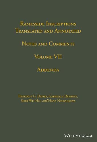 Cover image for Ramesside Inscriptions, Notes and Comments V 7 - Addenda