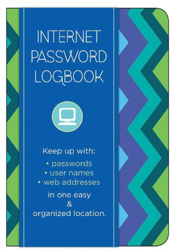 Internet Password Logbook - Pattern Edition: Keep track of: usernames, passwords, web addresses in one easy & organized location