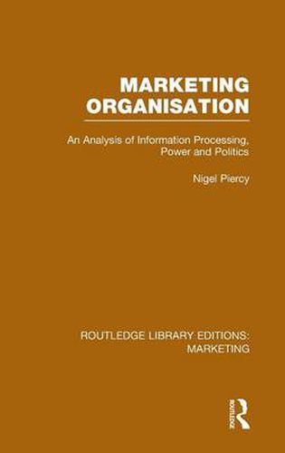 Cover image for Marketing Organisation (RLE Marketing)