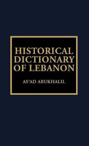 Cover image for Historical Dictionary of Lebanon