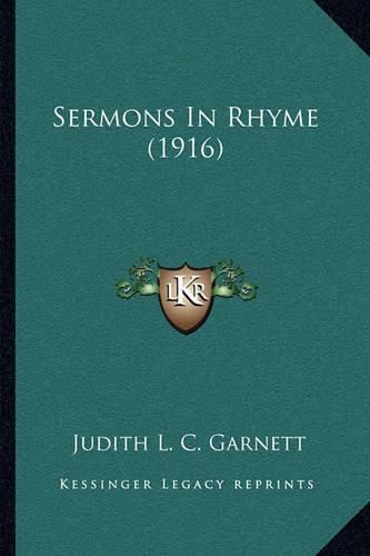 Cover image for Sermons in Rhyme (1916)