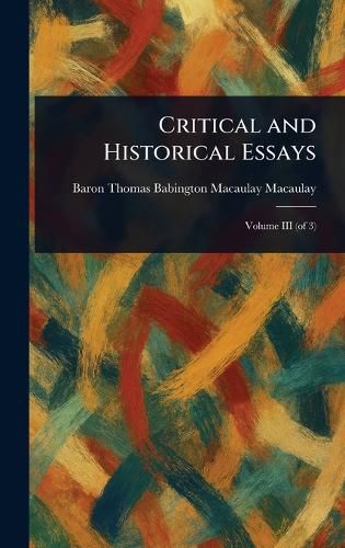 Cover image for Critical and Historical Essays