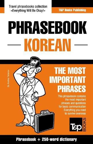 Cover image for English-Korean phrasebook and 250-word mini dictionary