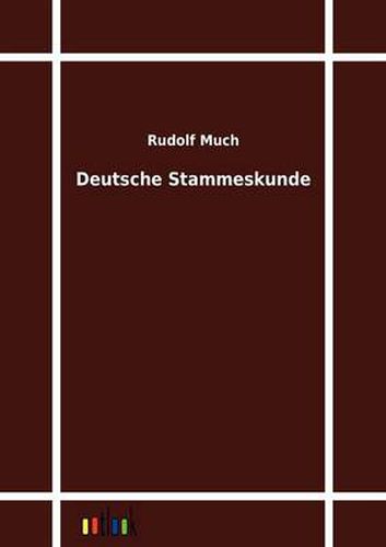 Cover image for Deutsche Stammeskunde