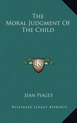 Cover image for The Moral Judgment of the Child