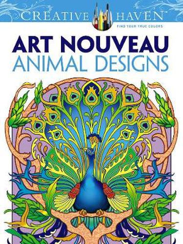 Cover image for Creative Haven Art Nouveau Animal Designs Coloring Book