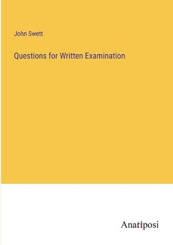 Cover image for Questions for Written Examination