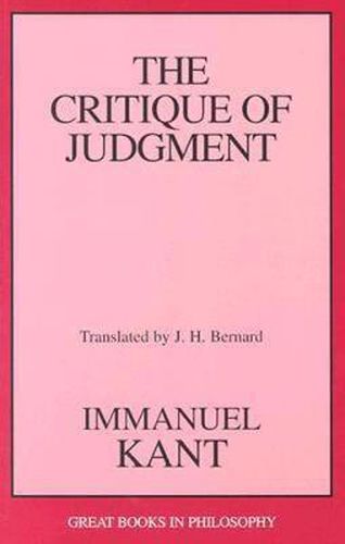 The Critique of Judgment