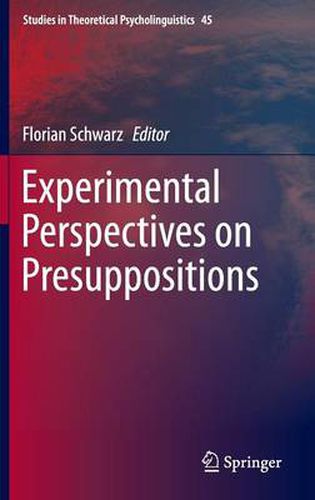 Cover image for Experimental Perspectives on Presuppositions