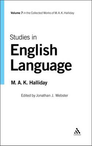 Cover image for Studies in English Language: Volume 7