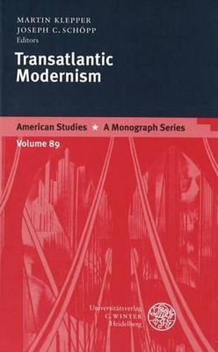 Cover image for Transatlantic Modernism