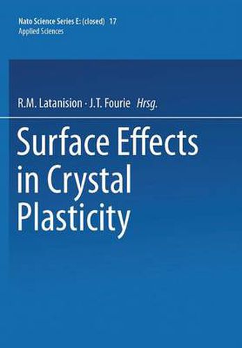 Cover image for Surface Effects in Crystal Plasticity