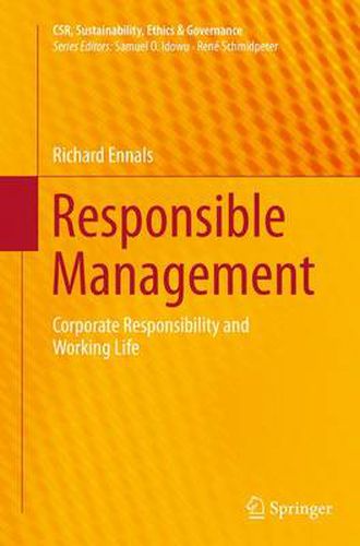 Cover image for Responsible Management: Corporate Responsibility and Working Life