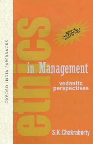 Cover image for Ethics in Management: Vedantic Perspectives