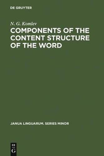 Cover image for Components of the Content Structure of the Word