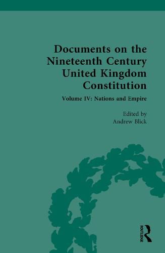 Cover image for Documents on the Nineteenth Century United Kingdom Constitution