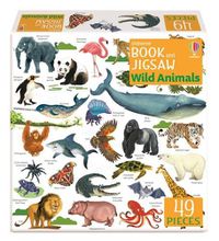 Cover image for Usborne Book and Jigsaw Wild Animals