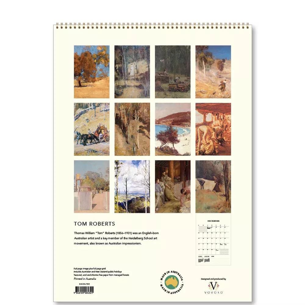Tom Roberts Medium Calendar 2026 (B-VE-D26-TR-M)