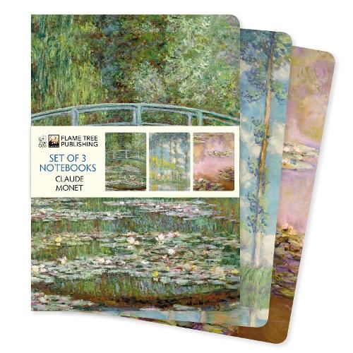 Cover image for Claude Monet Set of 3 Standard Notebooks