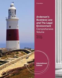 Cover image for Anderson's Business Law and the Legal Environment: Comprehensive, International Edition