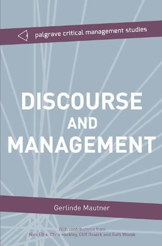 Cover image for Discourse and Management: Critical Perspectives