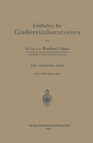 Cover image for Leitfaden Fur Giessereilaboratorien