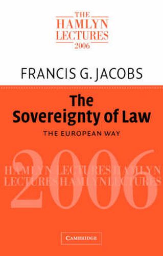 Cover image for The Sovereignty of Law: The European Way