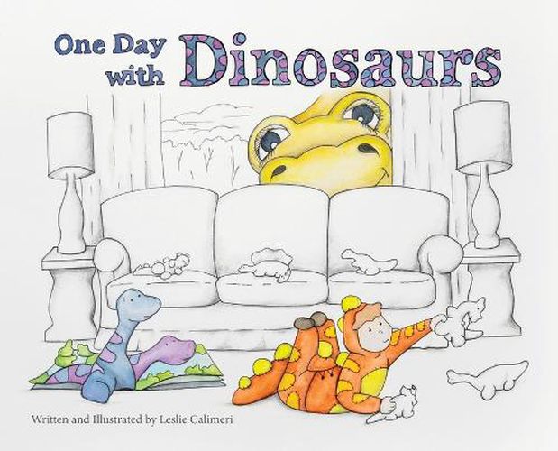 Cover image for One Day with Dinosaurs