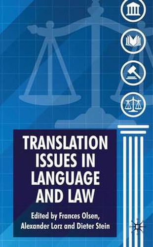 Cover image for Translation Issues in Language and Law