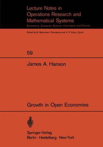 Cover image for Growth in Open Economies