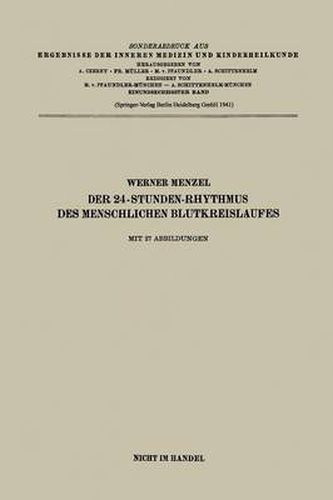 Cover image for Der 24-Stunden-Rhythmus Des Menschlichen Blutkreislaufes