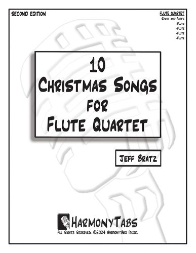 Cover image for 10 Christmas Songs for Flute Quartet