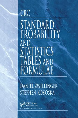 Cover image for CRC Standard Probability and Statistics Tables and Formulae