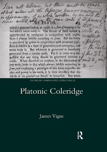 Cover image for Platonic Coleridge