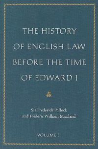 Cover image for The History of English Law Before the Time of Edward I: Two Volume Set