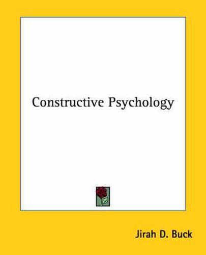 Cover image for Constructive Psychology